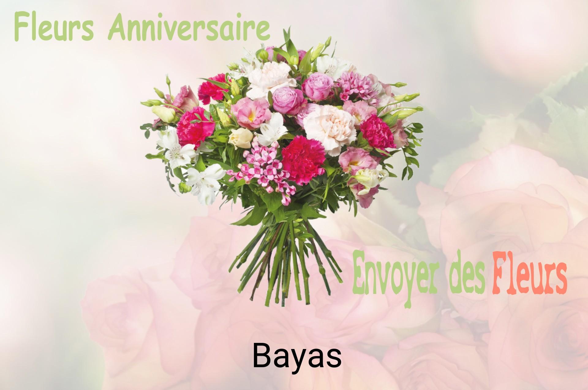 Bouquet de fleurs d’anniversaire livré à Bayas